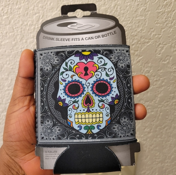 Kalan Accessories - Sugar Skull Keyhole Drink Sleeve/Koozie